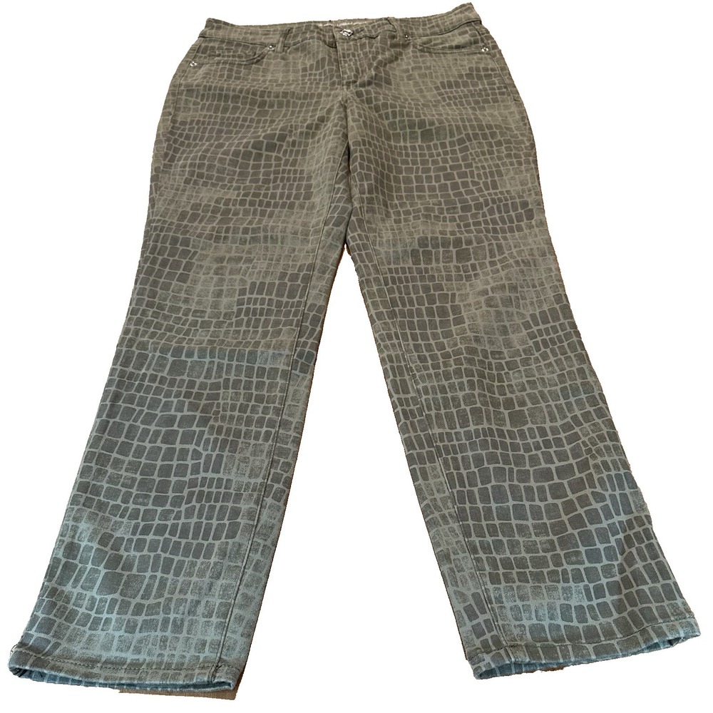 Tommy Bahama Pants Womens Leaf Boracay Beach Hi-Rise Ankle Size 6 x 28